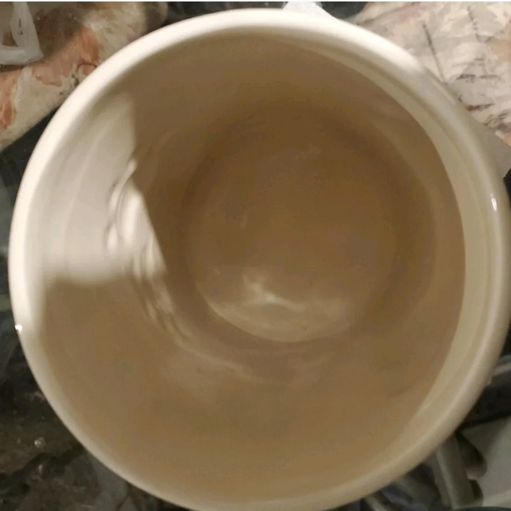 Ceramic Dog Treat Jar with Blue and Gray Accents
